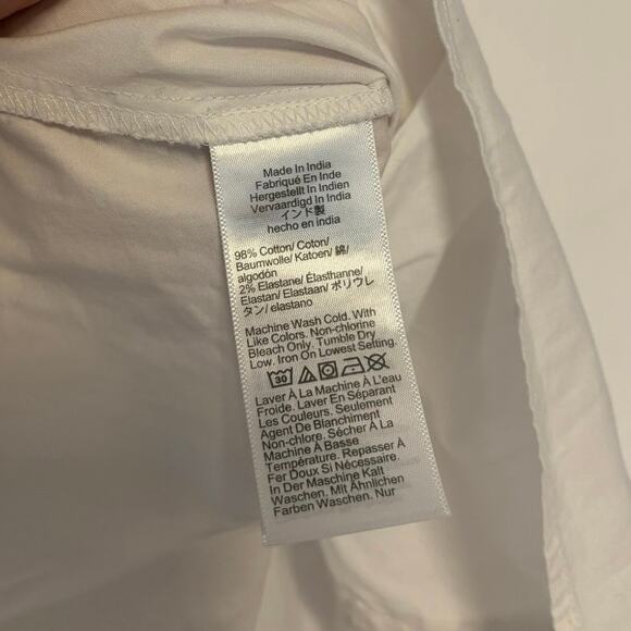 J.Crew Sleeveless Button Up Peplum Top In White Size 00 - Picture 5 of 7